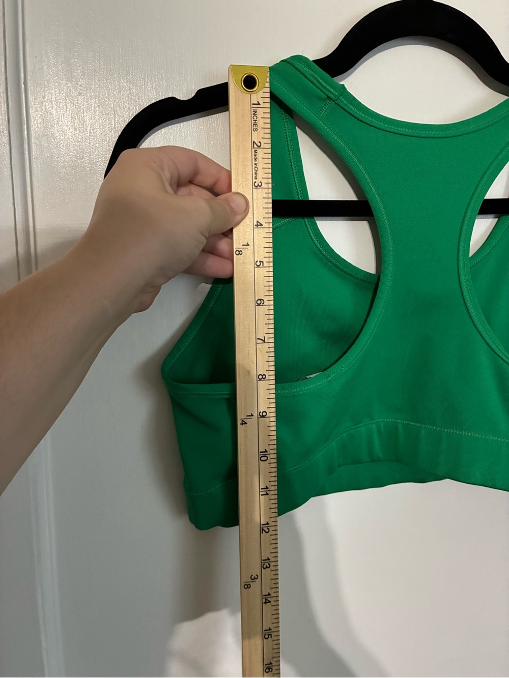Nike Green Racerback Dri-FIT Sports Bra with Black Swoosh - Picture 11 of 12